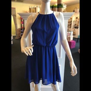 Karlie Cinched Waist Dress with cut out back